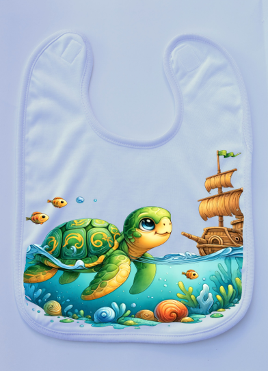 Babylätzchen Schildkröte Schiff
